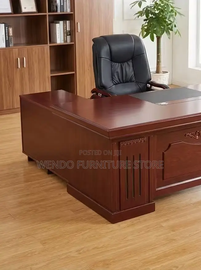 Office Desk; 1.8 Meters Executive Mahogany Boss TPL- Gt6 Office Desk
