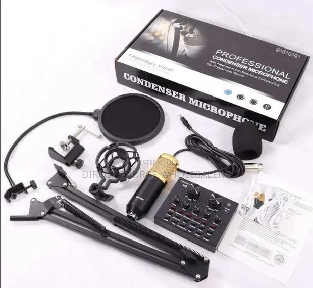 Bm800 Professional Condenser Microphone With V8 Sound Card - thumbnail 2