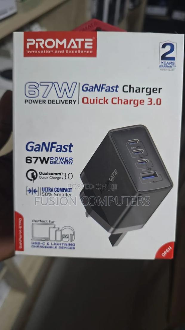 Promate 67w Fast Charger - main view