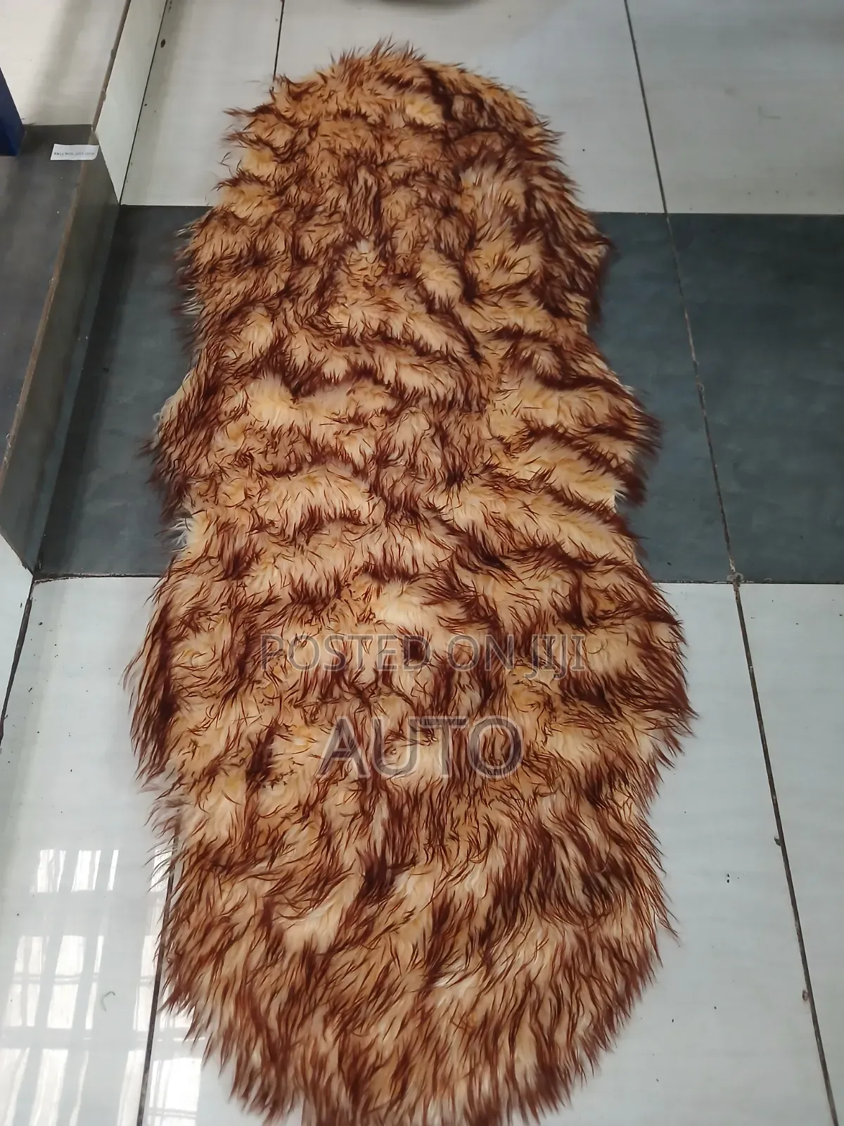 Luxury Brown Fur Dashboard Mat | Soft Protective Dashboard Cover