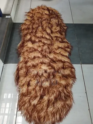 Luxury Brown Fur Dashboard Mat | Soft Protective Dashboard Cover