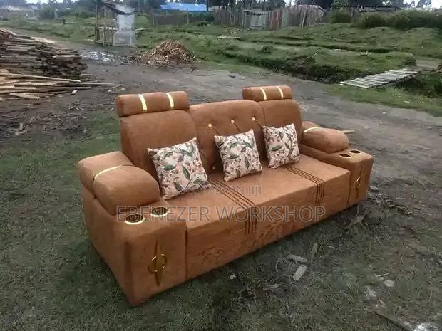Brown 3 Seater Sofa