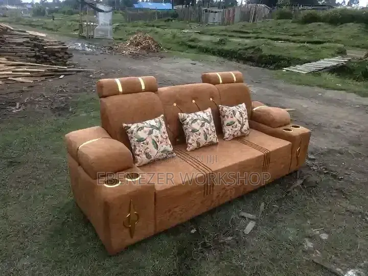 Brown 3 Seater Sofa