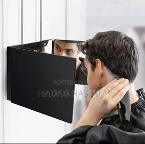 360° Multi-Angle Tri-Fold Barber Mirror. 3 Way Mirror.