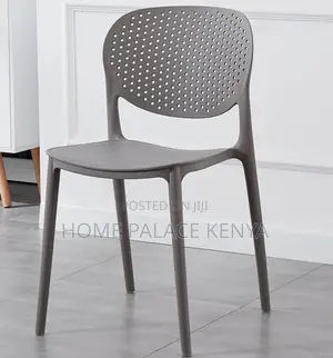 Plastic Chair: Durable Hole Back Italian Style Dining Chair