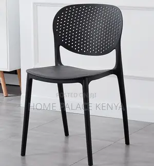 Plastic Chair: Durable Hole Back Italian Style Dining Chair