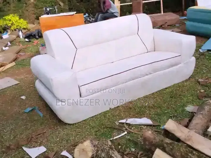 White 3 Seater Sofa