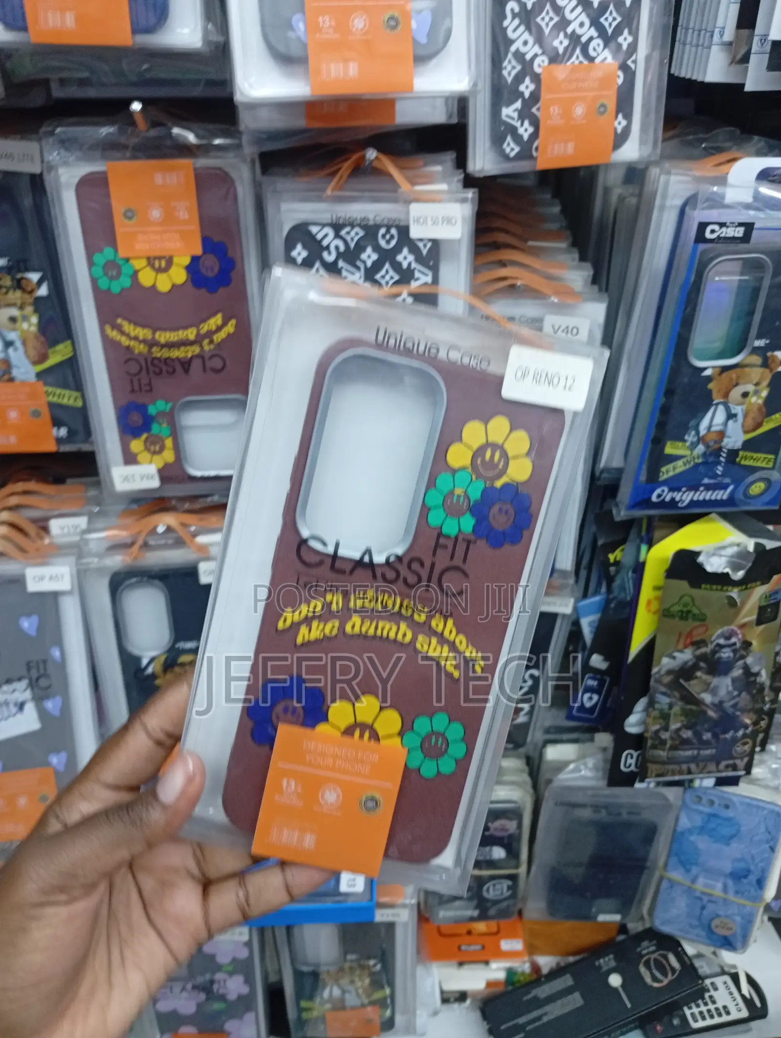 Brand Tpu Phone Cover Featuring a Floral Pattern for the Oppo Reno 12.