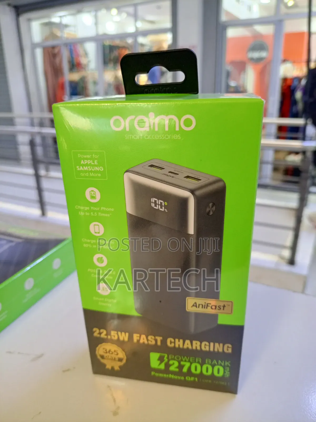 Oraimo Powernova Qf1 27000mah Power Bank 22.5w Portable Power Bank