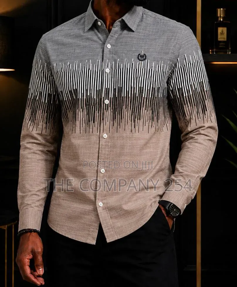 Quality Casual Men Long Sleeved Collar Designer Shirts