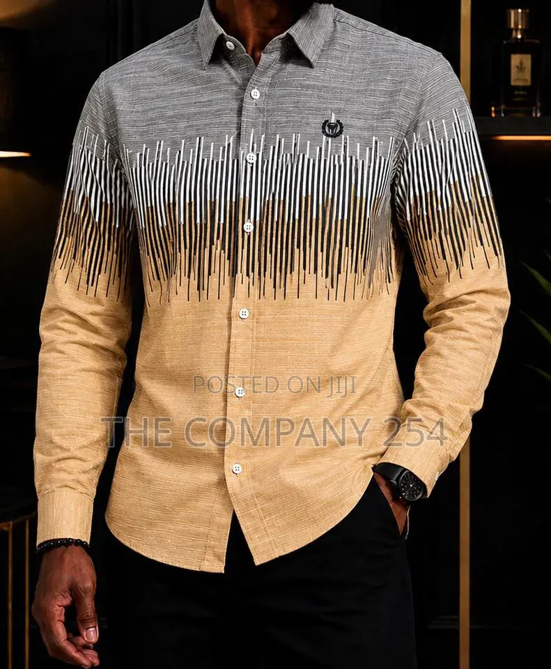 Quality Casual Men Long Sleeved Collar Designer Shirts