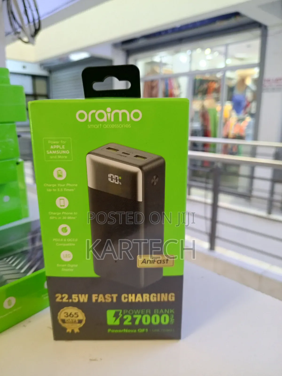Oraimo Powernova Qf1 27000mah 22.5w Powerbank (Pd 3.0 Qc 3.0)