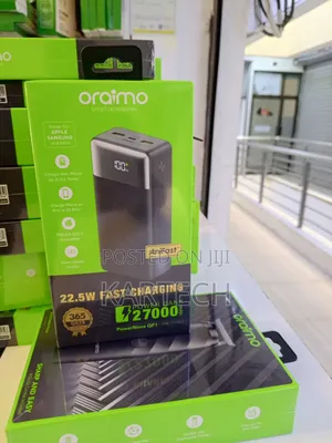 Oraimo 27000mah 22.5w Fast Charging Power Bank With 3 Output Ports