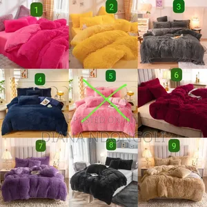 *6pc Luxury Designs Velvet Plush Fluffy Duvet Set* *Offer Price