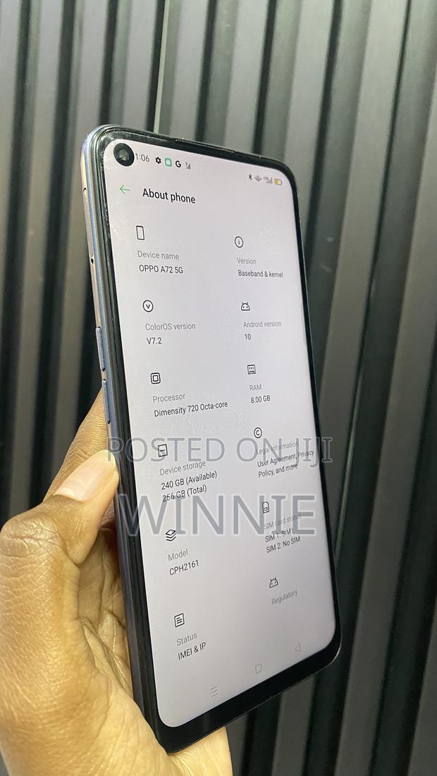 Oppo A72 128 GB Blue - thumbnail 3