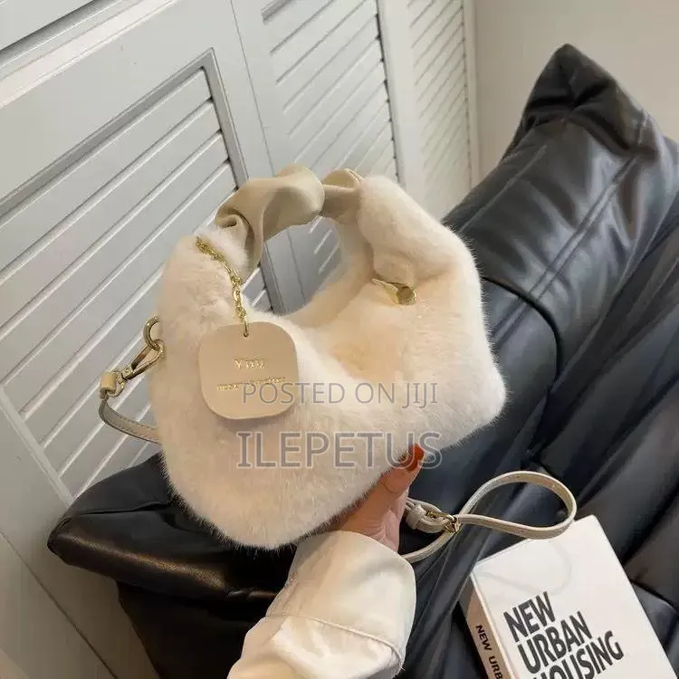 Faux Fur Hobo Hand Bags