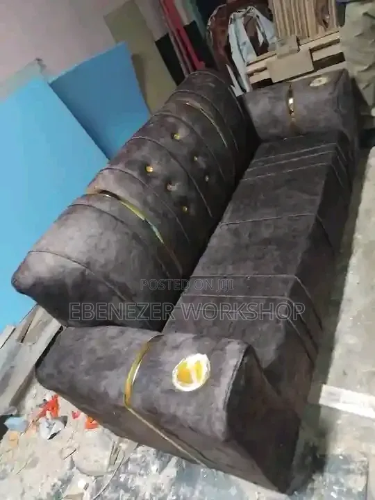Grey 3 Seater Modern Sofa