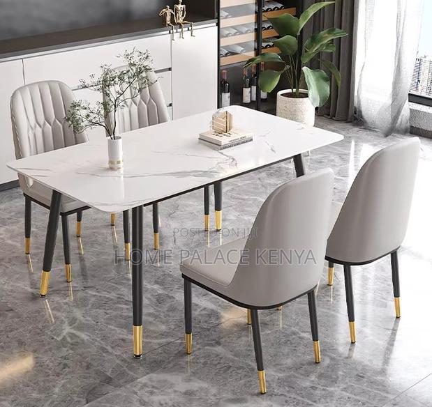 Dining Set: Bamboo Dining Table With Rock Slab Top and Chairs - thumbnail 13