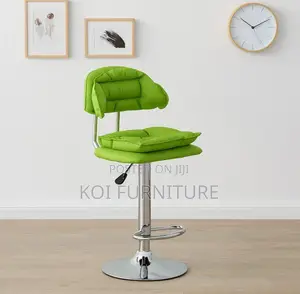 Bar Stool : Negroni Bar Chair – Light Green Cushioned Seat