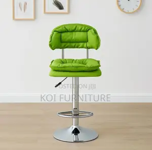 Bar Stool : Negroni Bar Chair – Light Green Cushioned Seat