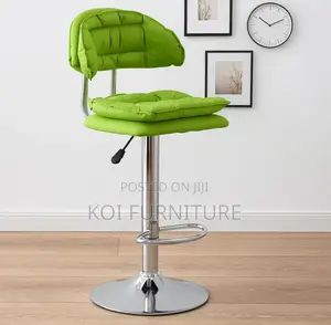 Bar Stool : Negroni Bar Chair – Light Green Cushioned Seat