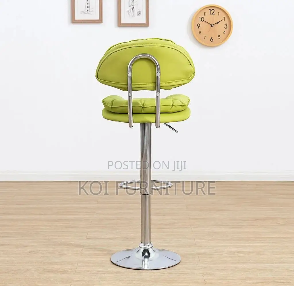 Bar Stool : Negroni Bar Chair – Light Green Cushioned Seat