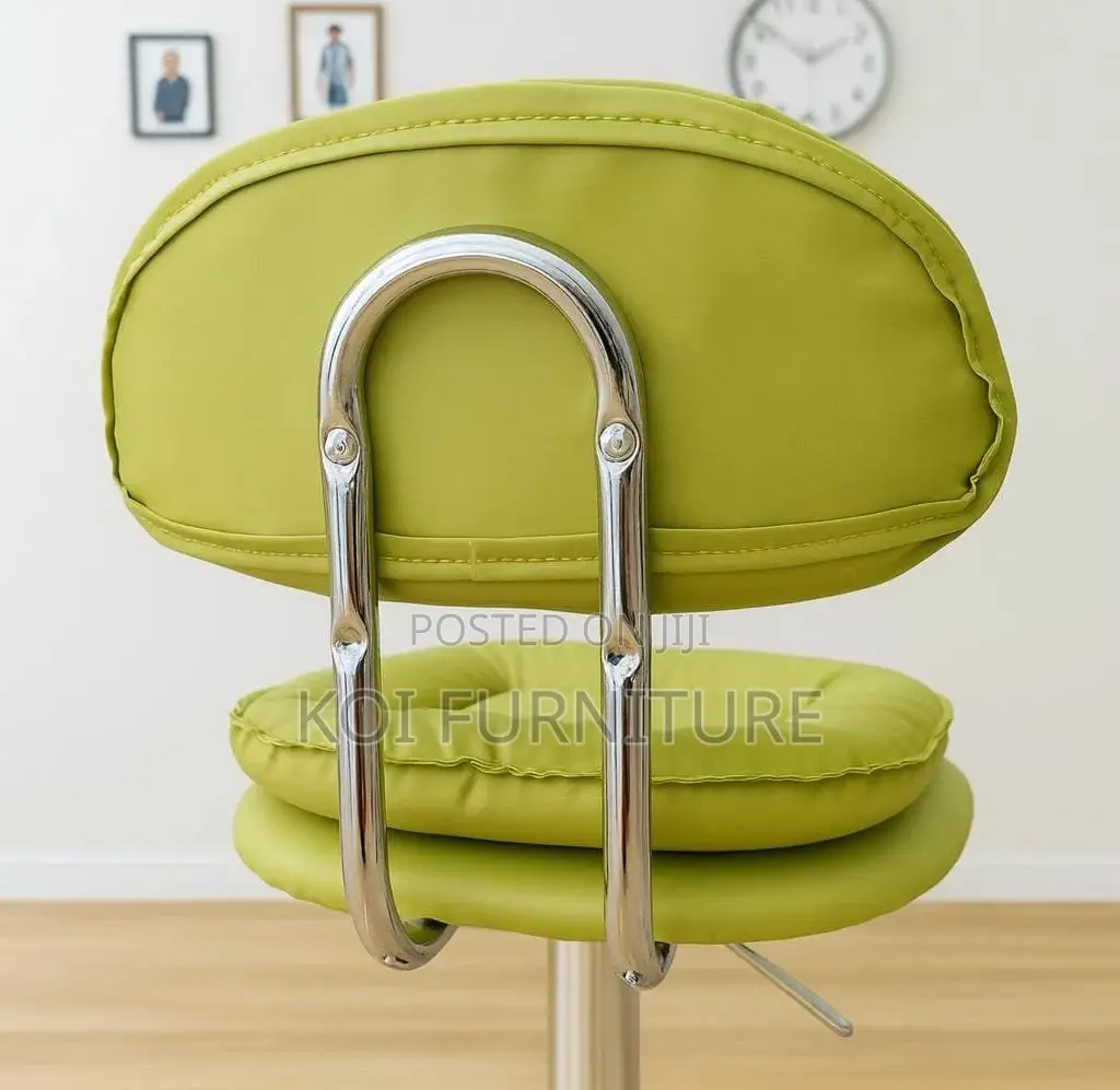 Bar Stool : Negroni Bar Chair – Light Green Cushioned Seat