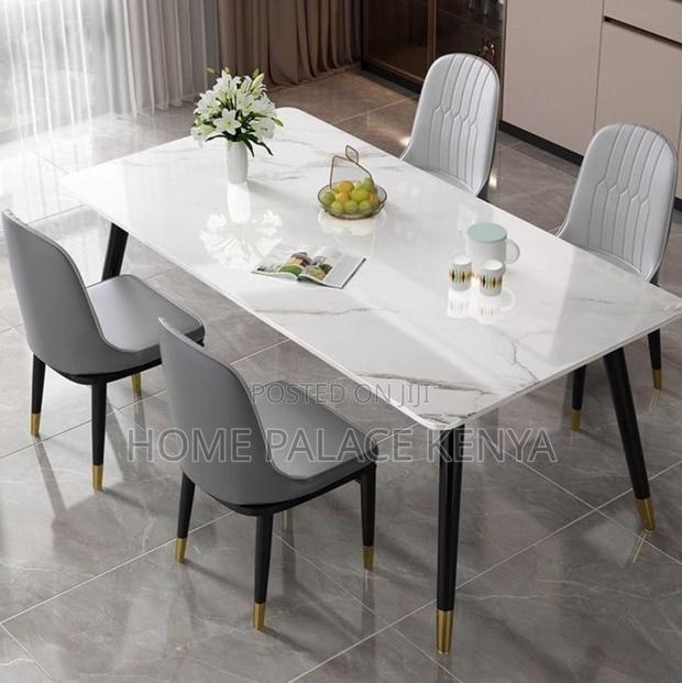 Dining Set: Bamboo Dining Table With Rock Slab Top and Chairs - thumbnail 16