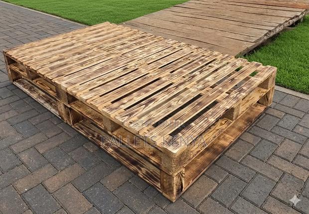 4×6 Pallet Bed-Detachable, Strong Wooden Frame Back-Friendly Comfort