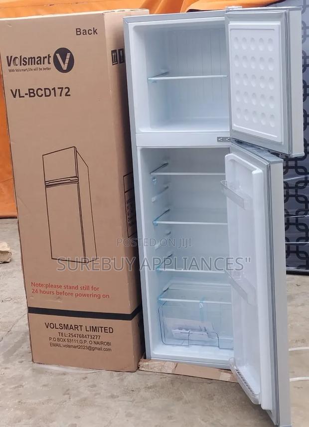 Volsmart 172l Premium Double Door Refrigerator – Silver Finish - thumbnail 2