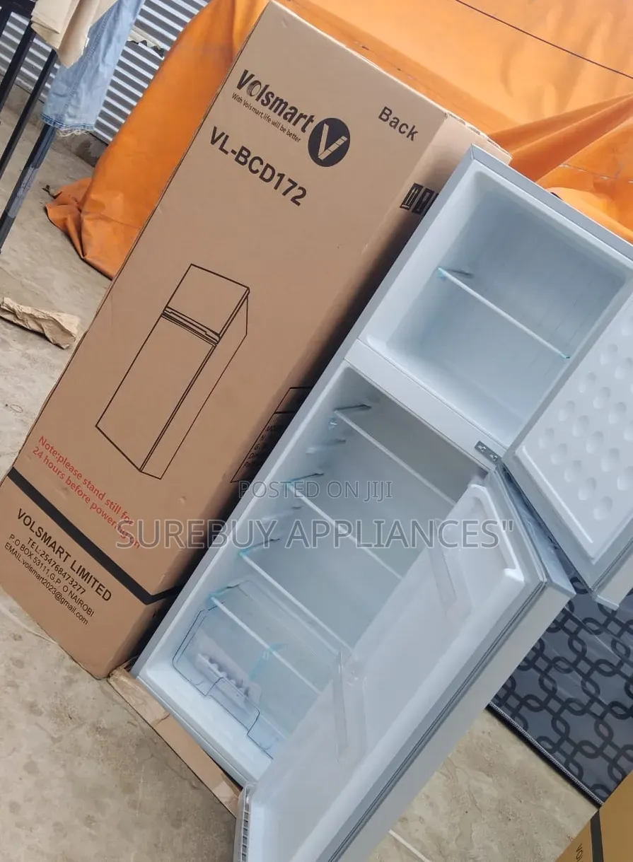 Volsmart 172l Compact Double Door Refrigerator With Freezer