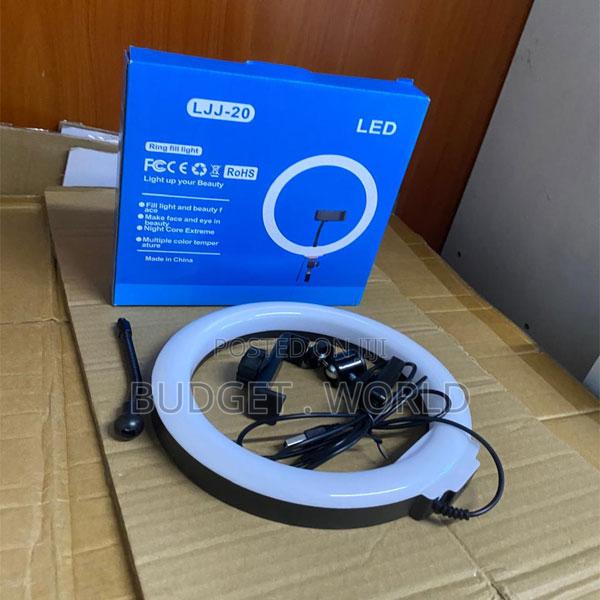 Large 18 Inch Ring Light Setup With Adjustable 2.1m Stand