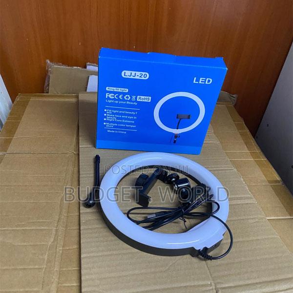 Adjustable Led Ring Light 18" With Multi-Phone Recording Support - main view
