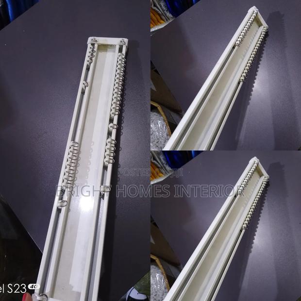 Double Rail Hidden Gypsum Mounted Curtain Rail