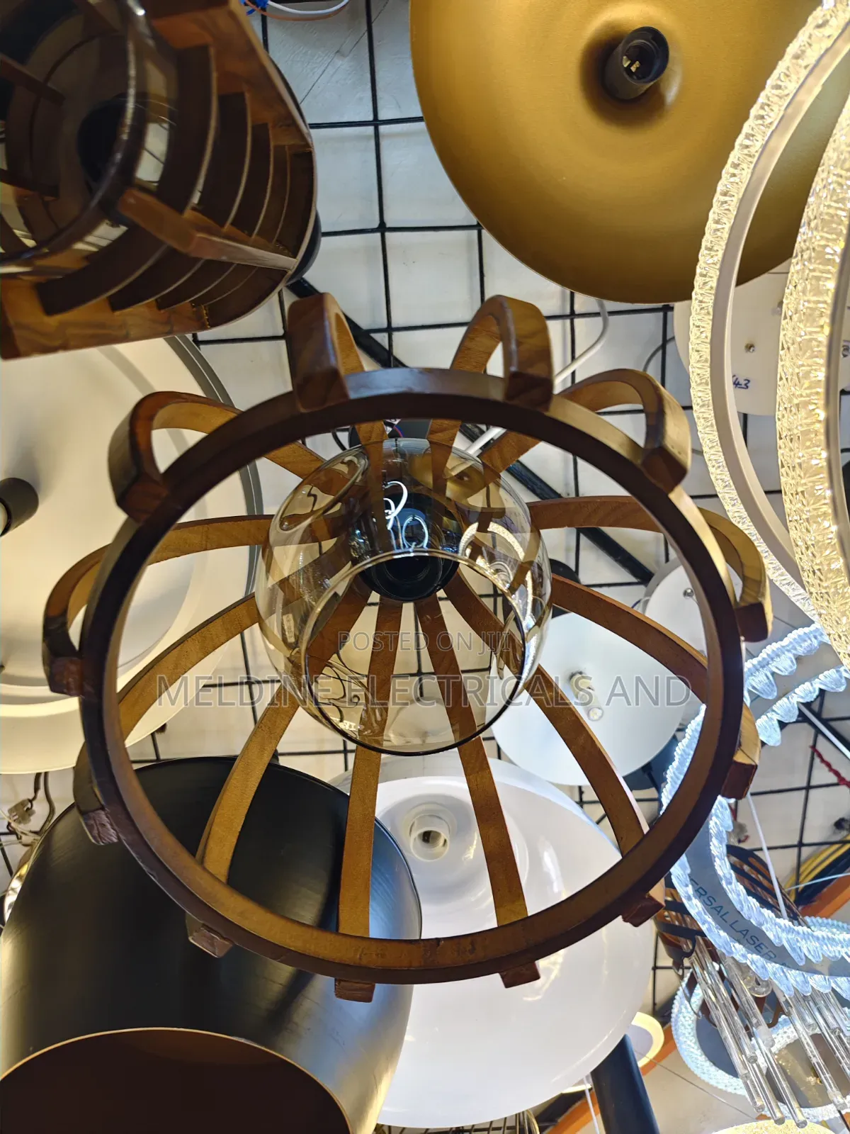 Wooden Vintage Hanging Light
