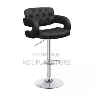 Barstool : Modern Black Pu Leather Swivel Counter Barstools