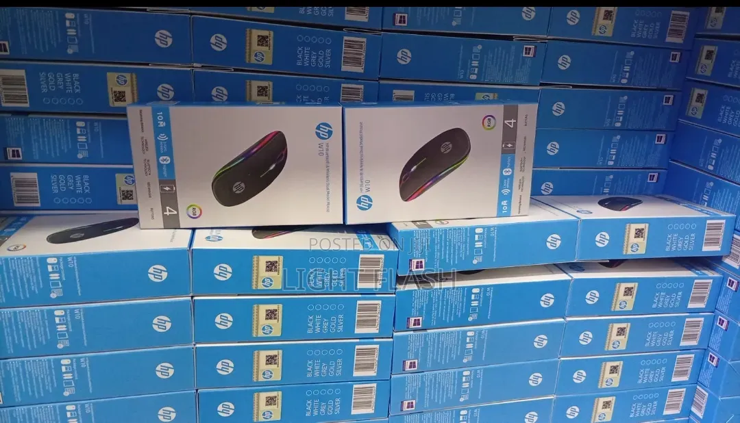 W10 Hp Wireless Rechargeable With Bluetooth and RGB Lights
