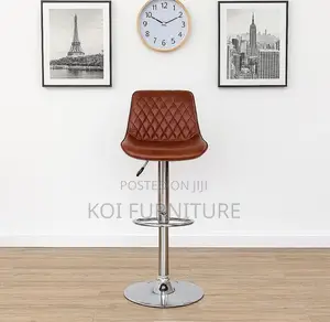 Office Chair : Brown Leatherette Moran Bar Chair