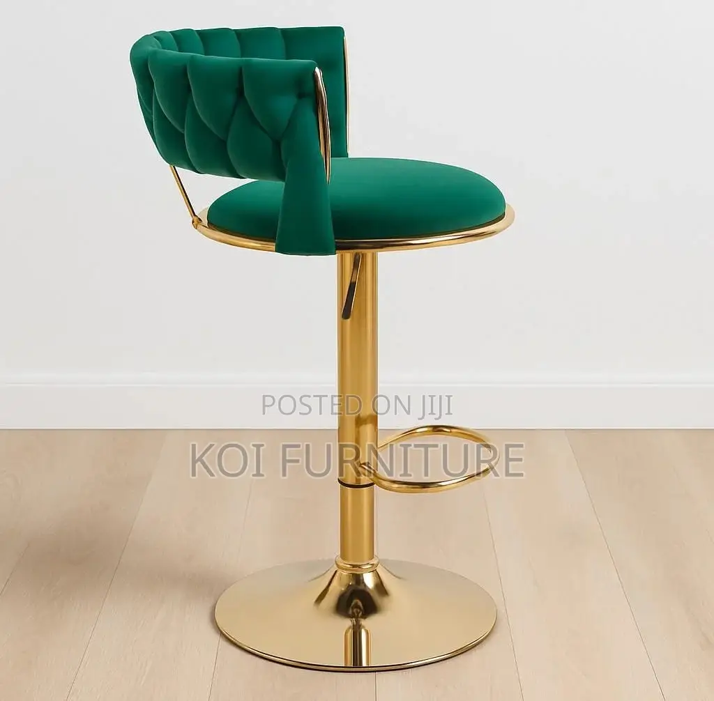 Barstool : Emerald Luxe Adjustable Bar Stool