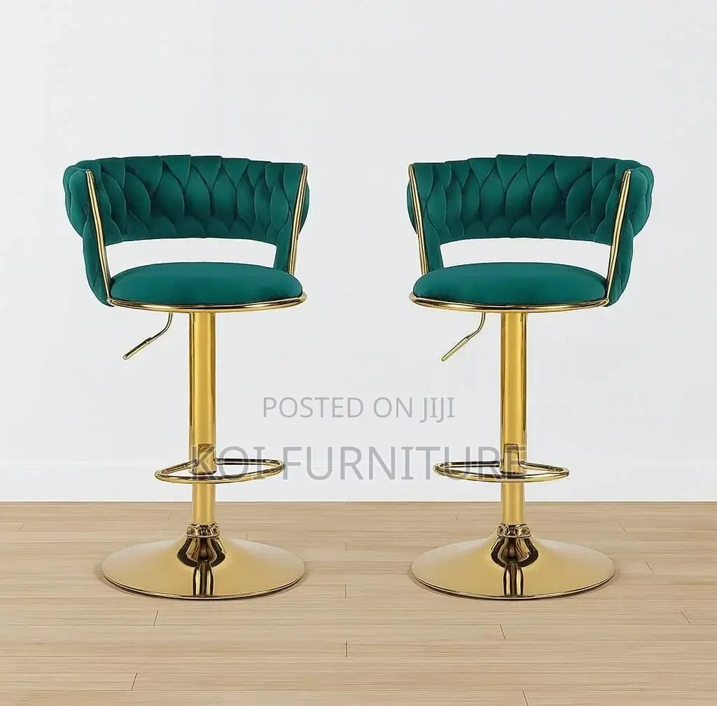 Barstool : Emerald Luxe Adjustable Bar Stool