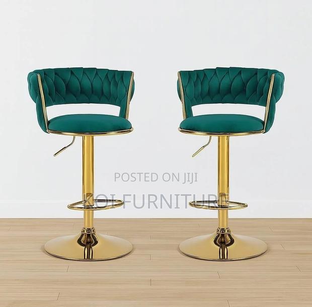 Barstool : Emerald Luxe Adjustable Bar Stool - thumbnail 9