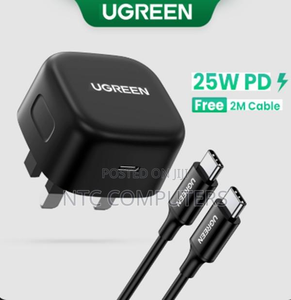 Ugreen Usb-C 25w Pd Charger With C-C 2m Cable Uk Black - Cd250 - thumbnail 2