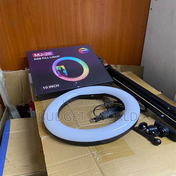 RGB Selfie Ring Light With Strong Adjustable Stand