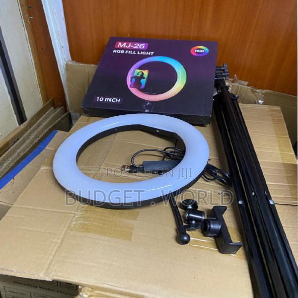 RGB Led Ring Light for Vlogging With Adjustable Stand
