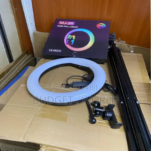 RGB Led Ring Light for Vlogging With Adjustable Stand