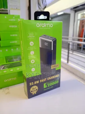 Oraimo Powernova Q21 20000mah (74wh) 22.5w Fast Charging Power Bank
