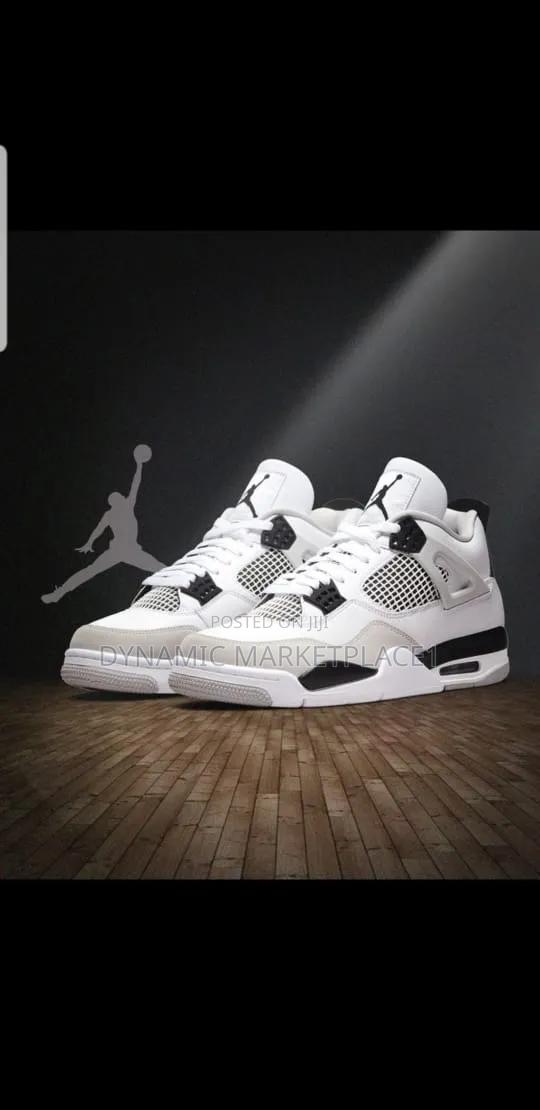 Jordan 4 Millitary Black Shoes - main view