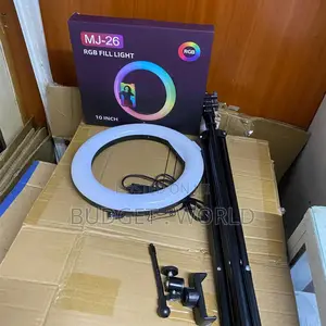 RGB Led Ring Light With Multi-Color Effects Stand