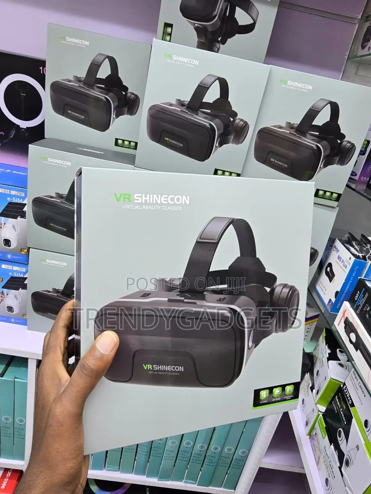 Vr Shinecon Virtual Reality Glasses Adjustable Lens Headset