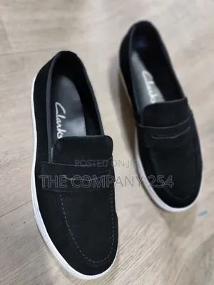 Quality Casual Leather Clarks Sued Loafer for Men Available